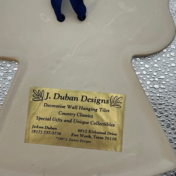 J. Duban Designs hanging Ceramic Angel 6.25" - "A True Friend...." Special Gifts - Picture 2 of 6